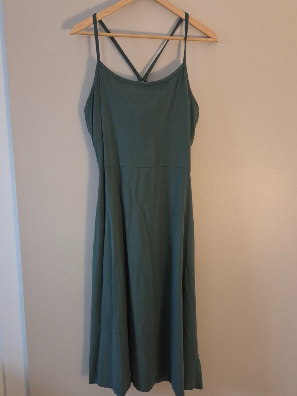 Pact - Organic Fit & Flare Midi Dress - Forest - XXL (Regular)